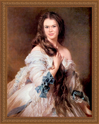 Мадам Римская-Корсакова в бальном убранстве