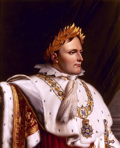 Наполеон в церемониальной мантии