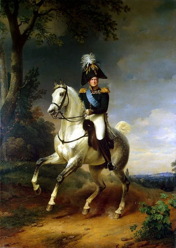 Портрет Александра I верхом на коне