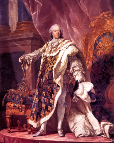 Людовик XV в королевском одеянии