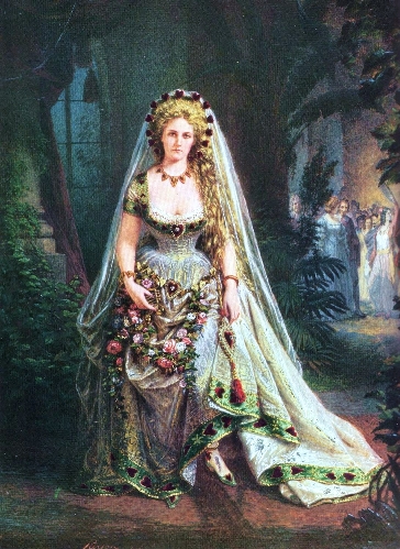 Королева сердец Империи, в бальном платье