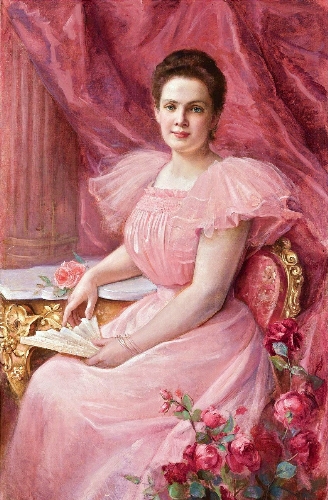 Дама в розовом
