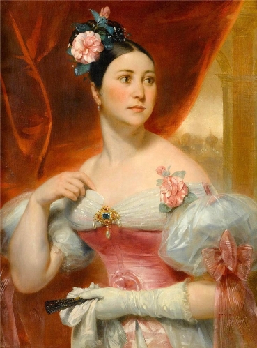 Элегантная дама ,1834