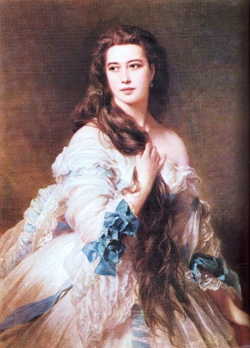 Мадам Римская-Корсакова в бальном убранстве