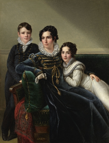 Портрет молодой аристократки с детьми