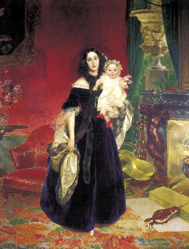 Портрет Марии Бек с дочерью Марией