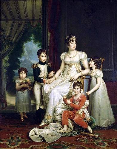 Каролина Бонапарт с детьми