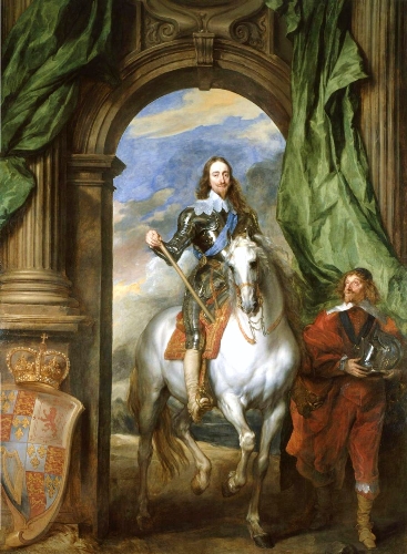 Портрет короля Англии Карла I верхом