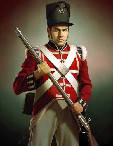 Английский солдат 18 века